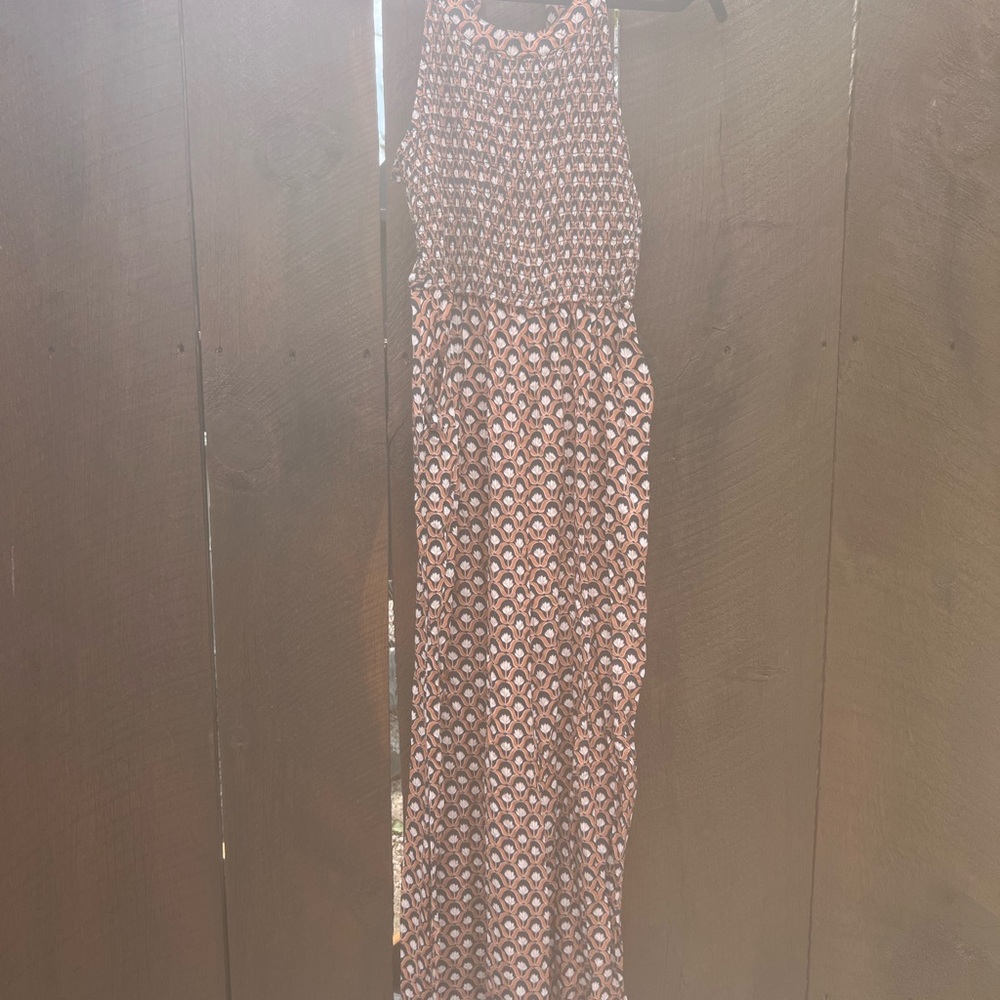 Jessica Simpson Pink Geometric Maxi Dress